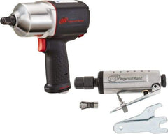 Ingersoll-Rand - 1/2" Drive, 11,000 RPM, 780 Ft/Lb Torque Impact Wrench - Pistol Grip Handle, 1,250 IPM, 5.8 CFM, 90 psi, 1/4" NPTF Inlet - Top Tool & Supply