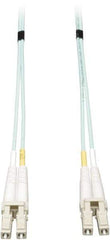 Tripp-Lite - 82' Long, LC/LC Head, Multimode Fiber Optic Cable - Aqua, Use with LAN - Top Tool & Supply