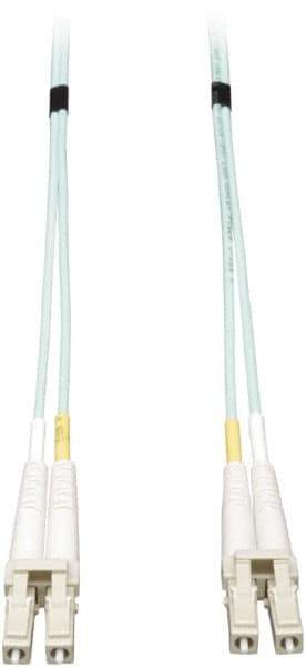 Tripp-Lite - 3' Long, LC/LC Head, Multimode Fiber Optic Cable - Aqua, Use with LAN - Top Tool & Supply