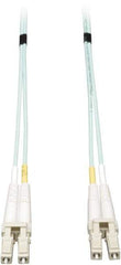 Tripp-Lite - 3' Long, LC/LC Head, Multimode Fiber Optic Cable - Aqua, Use with LAN - Top Tool & Supply