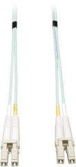 Tripp-Lite - 33' Long, LC/LC Head, Multimode Fiber Optic Cable - Aqua, Use with LAN - Top Tool & Supply