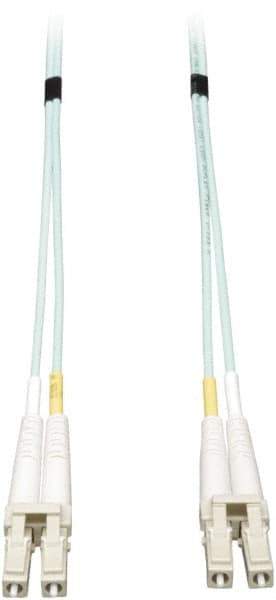 Tripp-Lite - 26' Long, LC/LC Head, Multimode Fiber Optic Cable - Aqua, Use with LAN - Top Tool & Supply