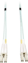 Tripp-Lite - 23' Long, LC/LC Head, Multimode Fiber Optic Cable - Aqua, Use with LAN - Top Tool & Supply