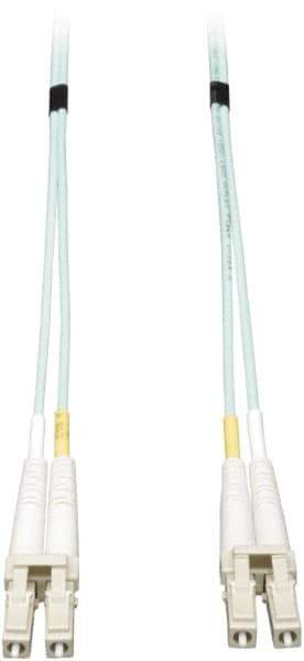 Tripp-Lite - 20' Long, LC/LC Head, Multimode Fiber Optic Cable - Aqua, Use with LAN - Top Tool & Supply