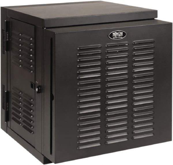 Tripp-Lite - 23.62" Overall Width x 12" Rack Height x 26.42" Overall Depth Data Cable Enclosure - 3,000 Lb Capacity, Black - Top Tool & Supply