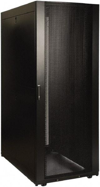 Tripp-Lite - 29.53" Overall Width x 45" Rack Height x 50.89" Overall Depth Data Cable Enclosure - 3,000 Lb Capacity, Black - Top Tool & Supply