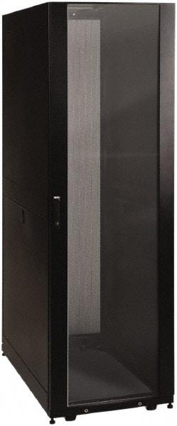 Tripp-Lite - 23.63" Overall Width x 42" Rack Height x 43" Overall Depth Data Cable Enclosure - 3,000 Lb Capacity, Black - Top Tool & Supply