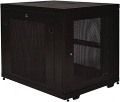 Tripp-Lite - 23.6" Overall Width x 12" Rack Height x 33-1/2" Overall Depth Data Cable Enclosure - 3,000 Lb Capacity, Black - Top Tool & Supply