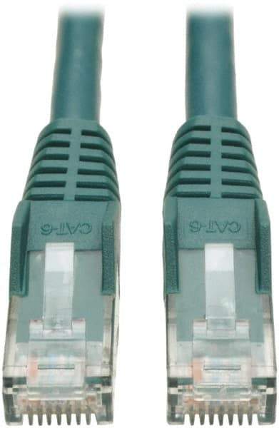 Tripp-Lite - Cat6, 24 AWG, 8 Wires, 550 MHz, Unshielded Network & Ethernet Cable - Green, PVC, 25' OAL - Top Tool & Supply