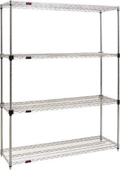 Eagle MHC - 4 Shelf Eagle MHC Wire Shelving - Starter Unit - 72" Wide x 24" Deep x 74" High, - Top Tool & Supply