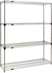 Eagle MHC - 4 Shelf Eagle MHC Wire Shelving - Starter Unit - 60" Wide x 24" Deep x 74" High, - Top Tool & Supply