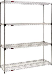 Eagle MHC - 4 Shelf Eagle MHC Wire Shelving - Starter Unit - 48" Wide x 24" Deep x 74" High, - Top Tool & Supply