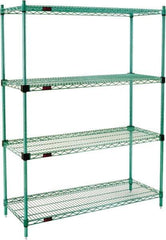 Eagle MHC - 4 Shelf Eagle MHC Wire Shelving - Starter Unit - 48" Wide x 24" Deep x 74" High, - Top Tool & Supply