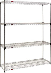 Eagle MHC - 4 Shelf Eagle MHC Wire Shelving - Starter Unit - 48" Wide x 18" Deep x 74" High, - Top Tool & Supply