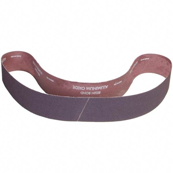 Norton - 1-1/2" Wide x 60" OAL, Aluminum Oxide Abrasive Belt - Aluminum Oxide, Coarse, Nonwoven, X Weighted Cloth Backing - Top Tool & Supply