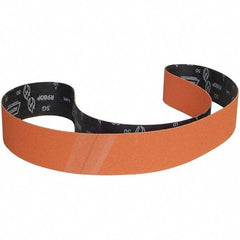 Norton - 3" Wide x 90" OAL, 36 Grit, Ceramic Abrasive Belt - Ceramic, Coated, Y Weighted Cloth Backing - Top Tool & Supply