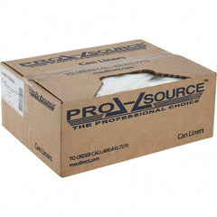 PRO-SOURCE - 24 Gal Capacity, Clear, Linear Low-Denstiy Polyethylene (LLDPE), Hazardous Waste Bag - 4 mil Thick x 18" Wide x 30" High, Flat Pack - Top Tool & Supply