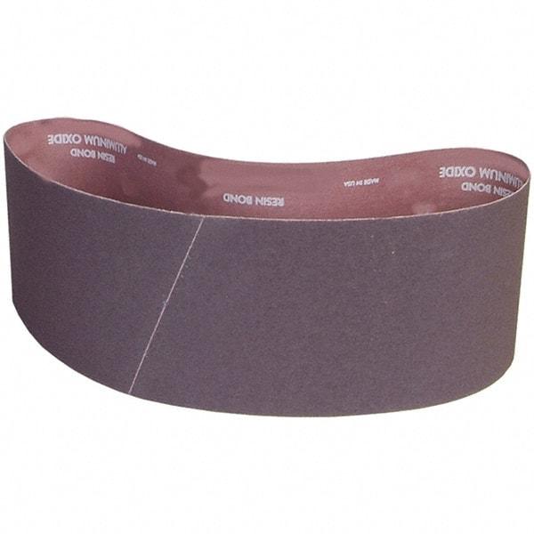 Norton - 6" Wide x 48" OAL, 100 Grit, Aluminum Oxide Abrasive Belt - Aluminum Oxide, Coated, X Weighted Cloth Backing - Top Tool & Supply