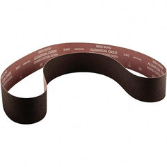 Norton - 4" Wide x 36" OAL, 100 Grit, Aluminum Oxide Abrasive Belt - Aluminum Oxide, Coated, X Weighted Cloth Backing - Top Tool & Supply