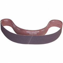 Norton - 2" Wide x 42" OAL, 180 Grit, Aluminum Oxide Abrasive Belt - Aluminum Oxide, Coated, X Weighted Cloth Backing - Top Tool & Supply