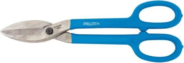 Channellock - 3" Length of Cut, Straight Pattern Tinner's Snip - 12.6" OAL, Dipped Vinyl Handle, High Carbon Steel Blade - Top Tool & Supply