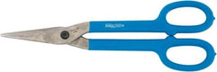 Channellock - 1-3/4" Length of Cut, Straight Pattern Tinner's Snip - 8.3" OAL, Dipped Vinyl Handle, High Carbon Steel Blade - Top Tool & Supply