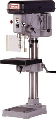 Dake - 14-1/8" Swing, Step Pulley Drill Press - 9 Speed, 1/2 hp, Single Phase - Top Tool & Supply