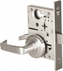 Stanley - Passage Lever Lockset for 1-3/8 to 1-3/4" Thick Doors - 2-3/8 to 2-3/4" Back Set, Brass, Satin Chrome Finish - Top Tool & Supply