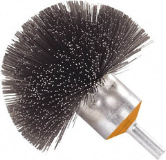 WALTER Surface Technologies - 3" Brush Diam, Crimped, End Brush - 1/4" Diam Shank, 3" Pilot Diam, 15,000 Max RPM - Top Tool & Supply