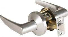 Stanley - Grade 1 Passage Lever Lockset - 2-3/4" Back Set, Zinc, Satin Chrome Finish - Top Tool & Supply