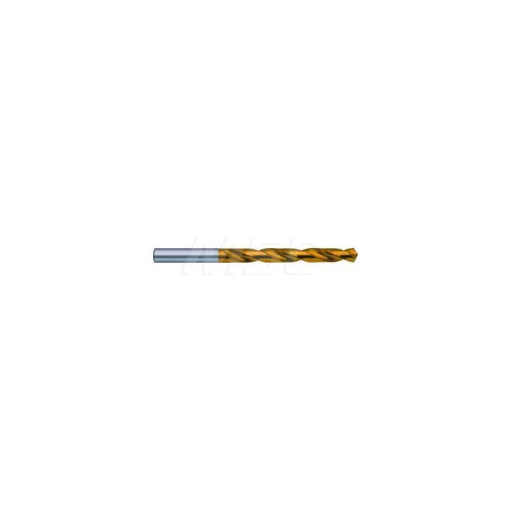 Jobber Length Drill Bit: 0.1969″ Dia, 118 °, Cobalt TiN Finish, Right Hand Cut, Spiral Flute, Straight-Cylindrical Shank, Series 5519