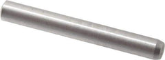 Made in USA - 2.5mm Diam x 20mm Pin Length 416 Stainless Steel Precision Dowel Pin - C 36-42 Hardness, 1 Beveled & 1 Rounded End - Top Tool & Supply