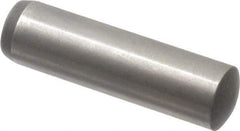 Made in USA - 8mm Diam x 30mm Pin Length 416 Stainless Steel Precision Dowel Pin - C 36-42 Hardness, 1 Beveled & 1 Rounded End - Top Tool & Supply