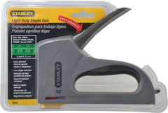 Stanley - Manual Staple Gun - 1/4, 5/16, 3/8" Staples, Silver, Steel - Top Tool & Supply