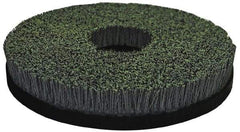 Osborn - 14" 120 Grit Silicon Carbide Crimped Disc Brush - Fine Grade, Plain Hole Connector, 1" Trim Length, 7/8" Arbor Hole - Top Tool & Supply