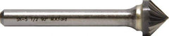 M.A. Ford - 19mm Cut Diam, 6mm Shank Diam, 90° Angle Tool Head Double Cut Burr - Carbide, Point End, 58mm OAL - Top Tool & Supply