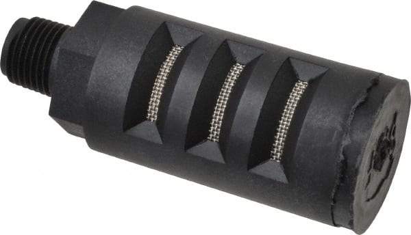 PRO-SOURCE - 1/8 Male NPT, 5/8" Hex, 2-7/64" OAL, Muffler - 150 Max psi, Glass Filled Nylon - Top Tool & Supply