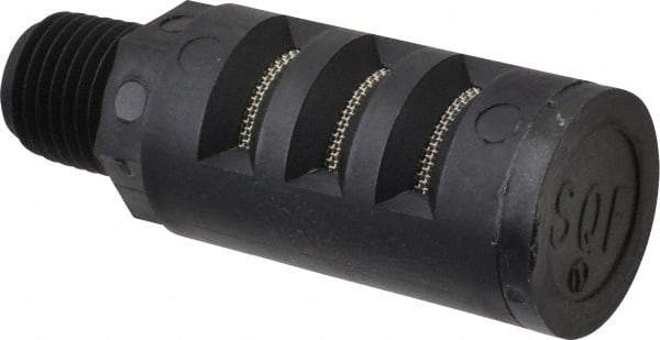 PRO-SOURCE - 1/4 Male NPT, 5/8" Hex, 2-15/64" OAL, Muffler - 150 Max psi, Glass Filled Nylon - Top Tool & Supply