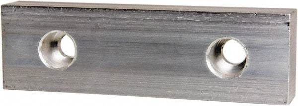 Gibraltar - 8" Wide x 2-1/2" High x 1-1/4" Thick, Flat/No Step Vise Jaw - Soft, Aluminum, Fixed Jaw, Compatible with 8" Vises - Top Tool & Supply