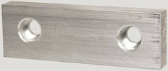 Gibraltar - 6" Wide x 2" High x 3/4" Thick, Flat/No Step Vise Jaw - Soft, Aluminum, Fixed Jaw, Compatible with 6" Vises - Top Tool & Supply