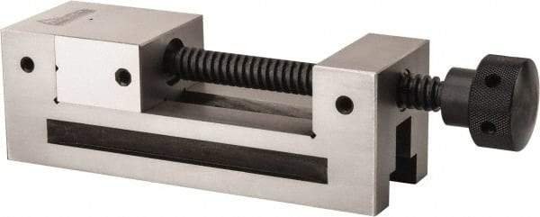 Gibraltar - 2-1/2" Jaw Width, 3" Jaw Opening Capacity, 1-1/4" Jaw Height, Toolmaker's Vise - Flat Jaw, 0.0002" Parallelism, 0.0003" Squareness, 7.4" OAL x 2-1/2" OAH - Top Tool & Supply