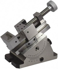 Gibraltar - 2-3/4" Jaw Width, 3" Jaw Opening Capacity, Horizontal Swivel Machine Vise - Manual Operation, 1 Station, 6.28" Long x 5.38" High x 1-3/16" Deep, Steel - Top Tool & Supply