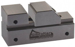 Gibraltar - 1" Jaw Width, 13/16" Jaw Opening Capacity, 3/8" Jaw Height, Toolmaker's Vise - Flat Jaw, 0.005" Parallelism, 0.005" Squareness, 65mm OAL x 1-1/4" OAH - Top Tool & Supply