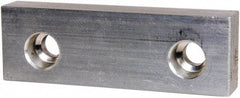 Gibraltar - 4" Wide x 1-1/4" High x 5/8" Thick, Flat/No Step Vise Jaw - Soft, Aluminum, Fixed Jaw, Compatible with 4" Vises - Top Tool & Supply