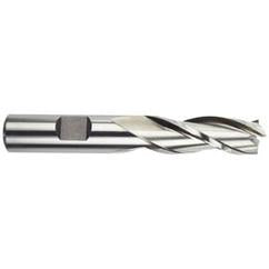 1-1/2 Dia. x 4-1/2 Overall Length 3-Flute Square End High Speed Steel SE End Mill-Round Shank-Center Cutting -Uncoated - Top Tool & Supply