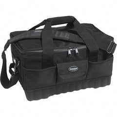 Bucket Boss - 14 Pocket, Ballistic Polyester, Black Tool Bag - Exact Industrial Supply