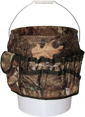 Bucket Boss - 20 Pocket General Purpose Holster - Polyester, Camouflage, 11" Wide x 11" High - Top Tool & Supply