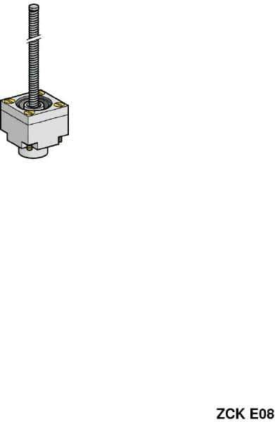 Telemecanique Sensors - 3.7 Inch Long, Limit Switch Head - For Use with ZCK Limit Switches - Top Tool & Supply