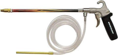 Guardair - 120 Max psi Brass Syphon Spray Gun - 1/4 NPT Inlet, 12" Tube Length, Aluminum Body/Brass Nozzle - Top Tool & Supply