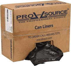 PRO-SOURCE - 1.5 mil Thick, Heavy-Duty Trash Bags - Linear Low-Density Polyethylene (LLDPE), Flat Pack Dispenser, 40" Wide x 46" High, Black - Top Tool & Supply